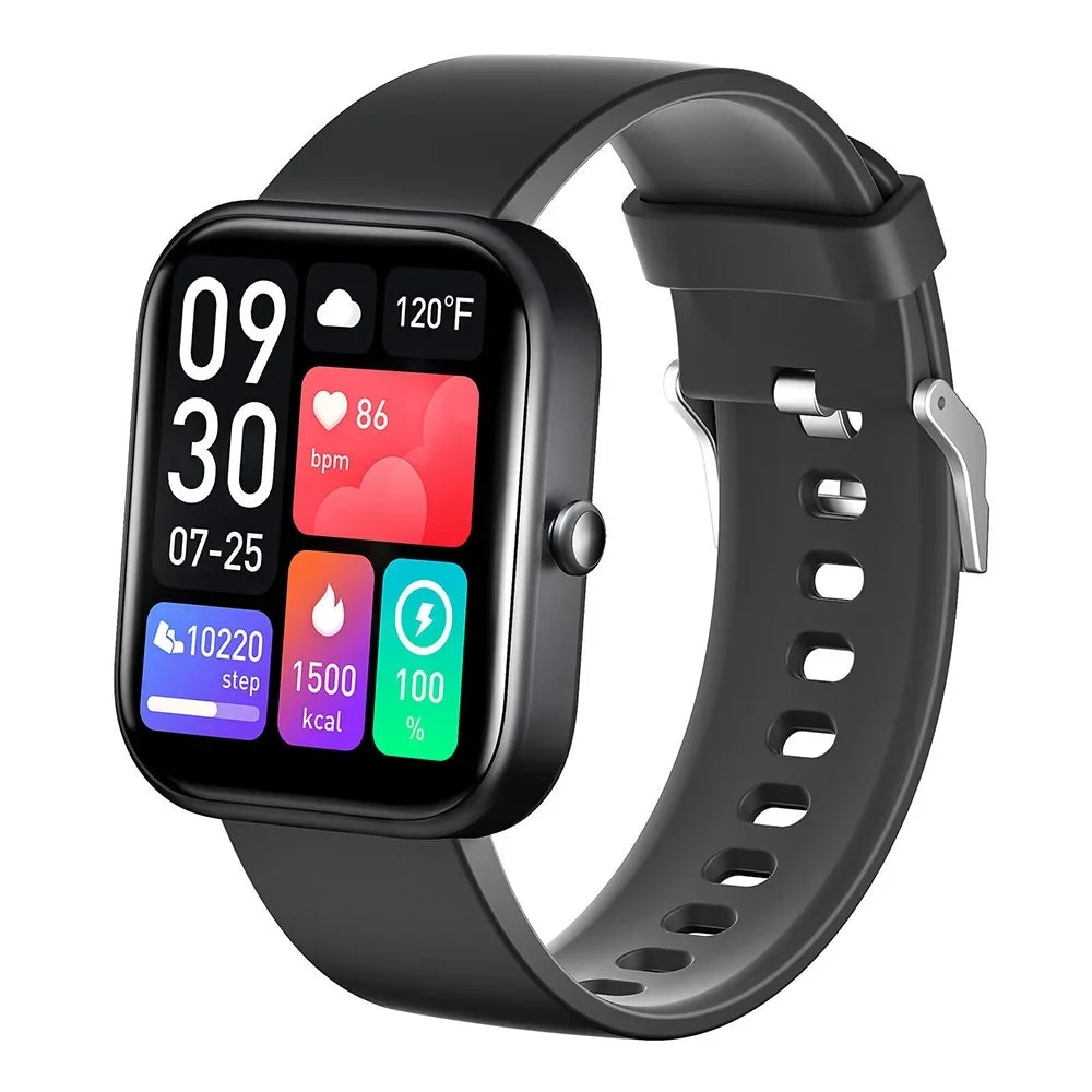 GTS5 Smart Watch Blood Pressure Fitness Tracker Women Men for Android and iOS Black