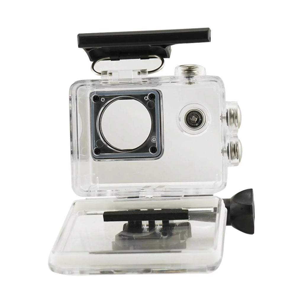 Record Every Adventure with Our Waterproof WiFi Action Camera - 1080P Video, Crystal Clear Sound, and Long-Lasting Silver Case Included