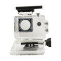 Record Every Adventure with Our Waterproof WiFi Action Camera - 1080P Video, Crystal Clear Sound, and Long-Lasting Silver Case Included