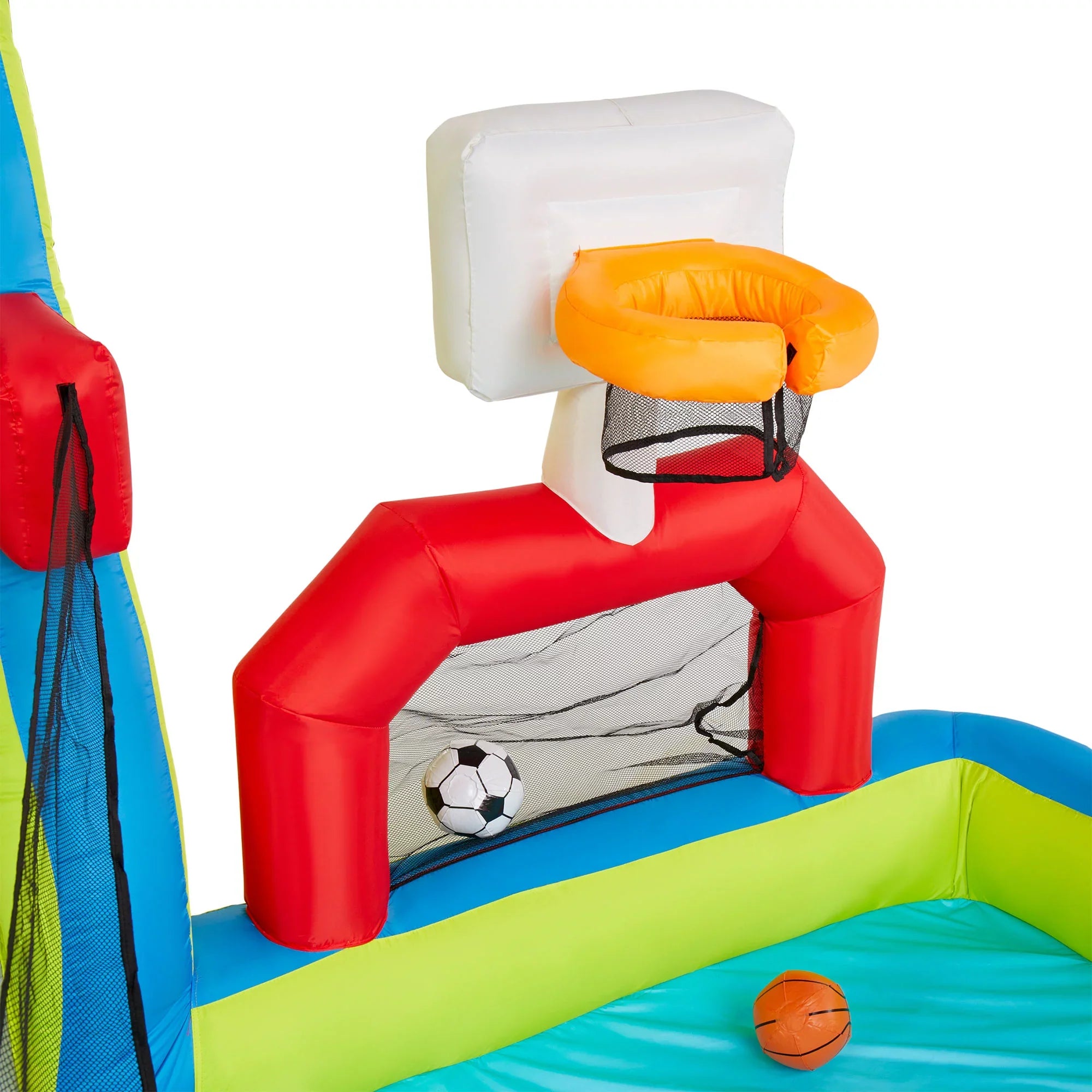 Banzai Outdoor Bounce House with Slide, Climbing Wall & 2 Sports Activities