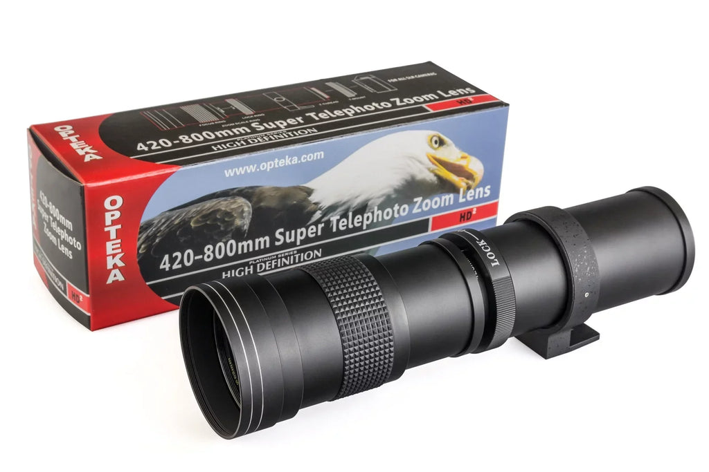 420mm-1600mm f8.3 HD Telephoto Lens Bundle for Canon EOS 7D 6D 5D Mark II II 2 3