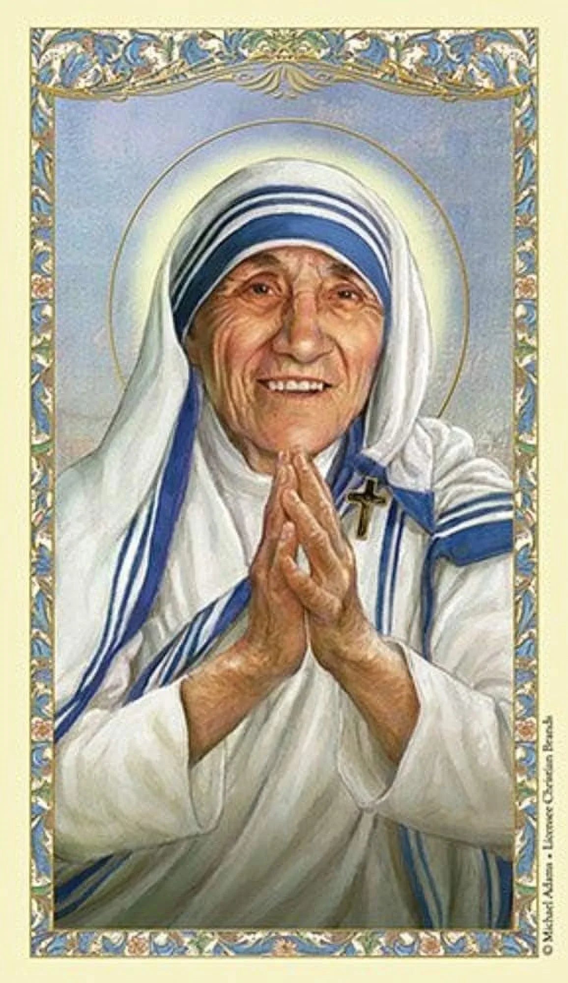 Saint Teresa Laminated Holy Card - Pray To Saint Teresa 75 PACK - Avalon Gallery 800-1283