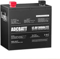 Adcbatt 12V 300Ah LiFePO4 Battery with Self Heating and Metal Case for RV, Trolling Motor, off-Grid