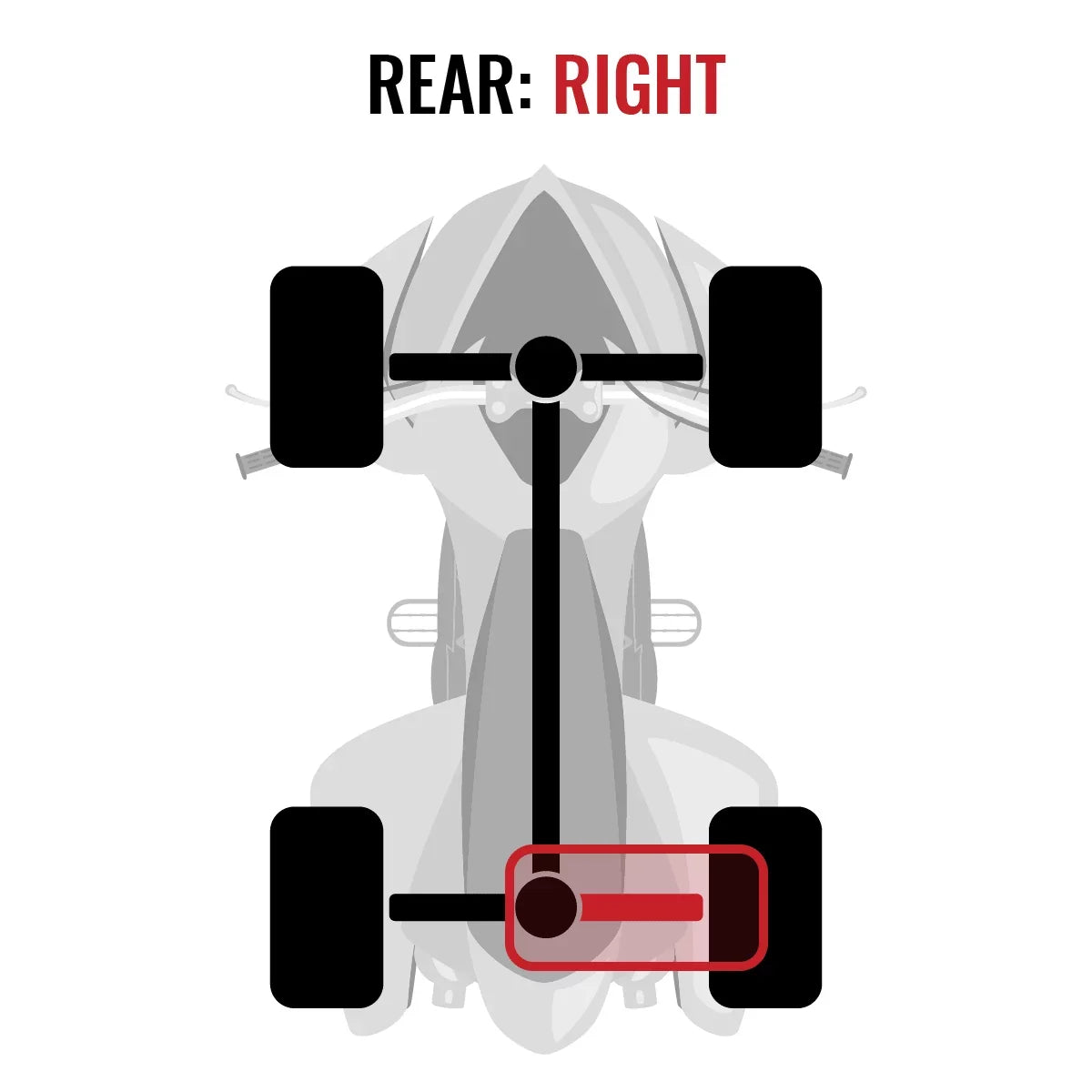 Sixity XT Rear Right Axle compatible with Can-Am Commander 1000 2015 - LTD 4X4