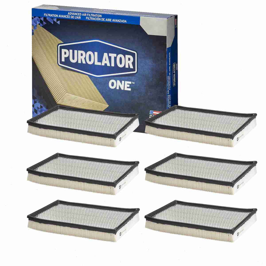 6 pc PuroLatitudeor ONE A35462 Air Filters for 62725 Intake Inlet Manifold Fuel Delivery Filters Fits select: 2013-2023 RAM 1500, 2002-2012 DODGE RAM 1500