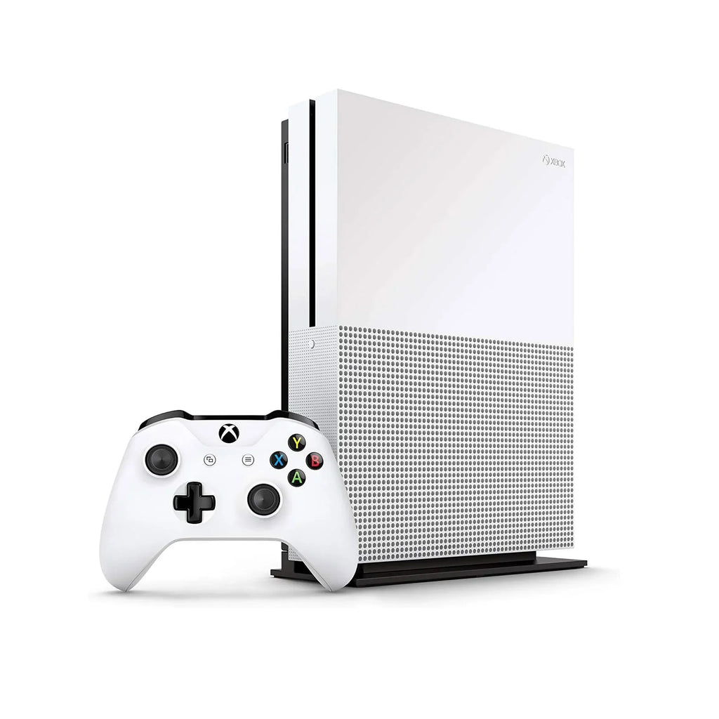 Microsoft Xbox One S 500GB with 2 Controller, 4K Ultra HD White with BOLT AXTION Cleaning Kit Headset Bundle Like New