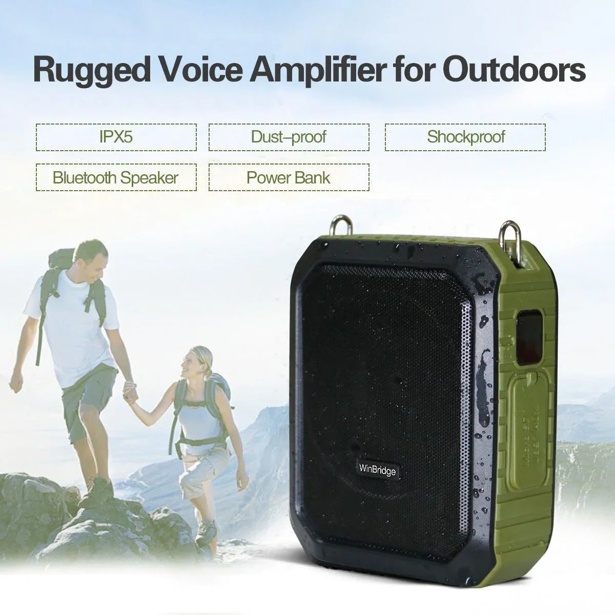 WinBridge M800 18W Voice Amplifier with Microphone Headset