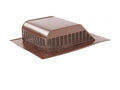 GAF Master Flow 60 sq. in. Net Free Area Aluminum Slant Back Roof Louver Vent in Brown (FBC) - (8 Pack)