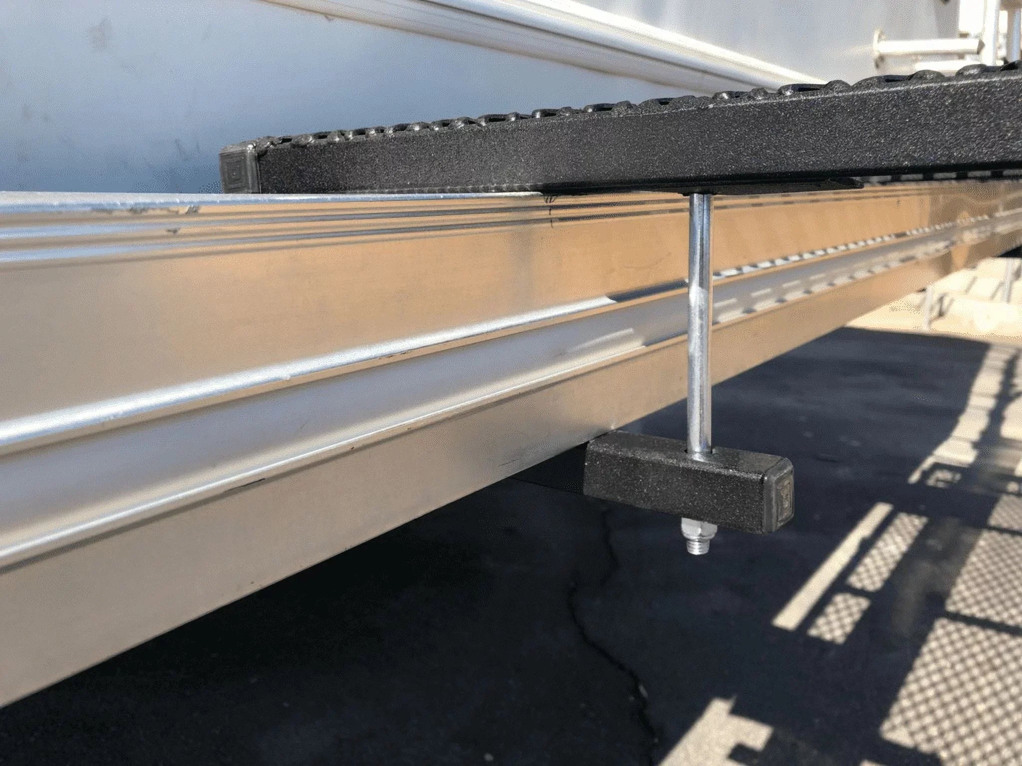 EZ Lite Campers RV Bumper Storage Rack Heavy Duty Steel with Rugged Truck Bed Finish 40" x 20" Made in The USA