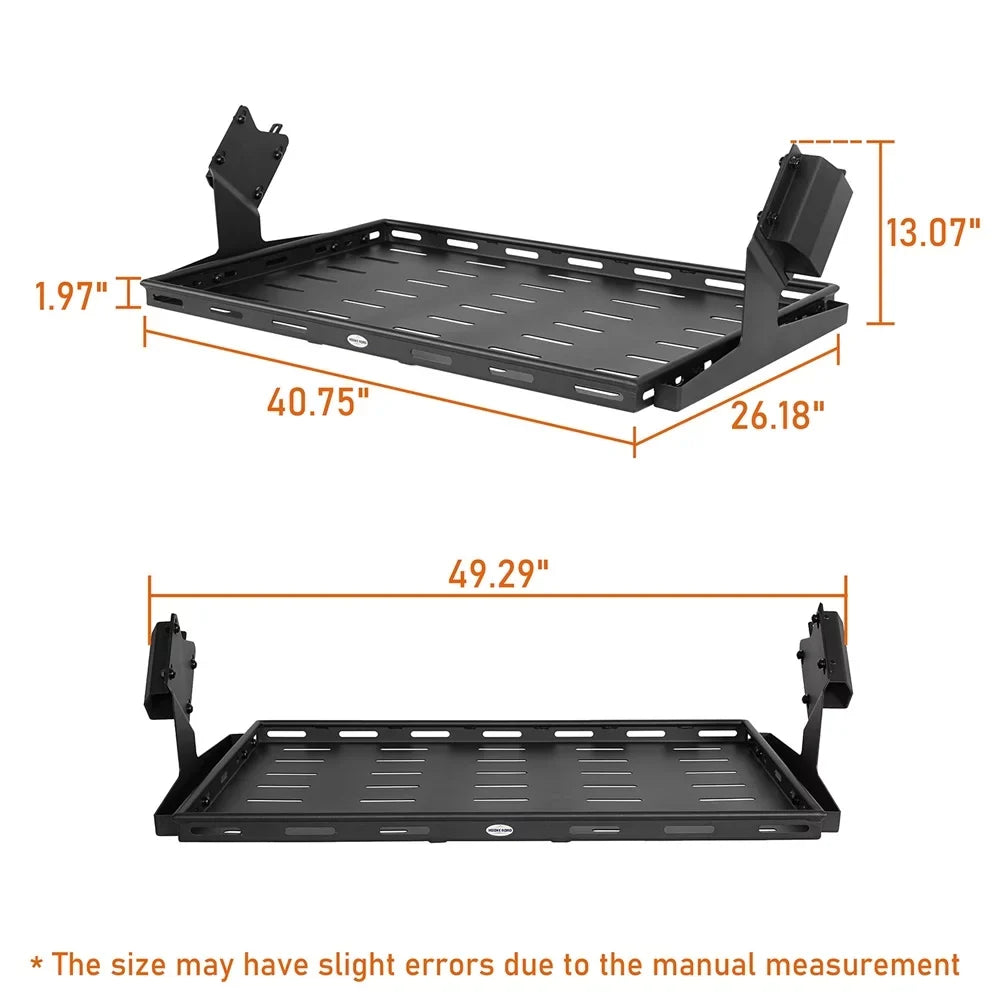 Hooke Road Rear Cargo Basket Rack Luggage Box Fit Ford Bronco 2021-2023 4-Door Black
