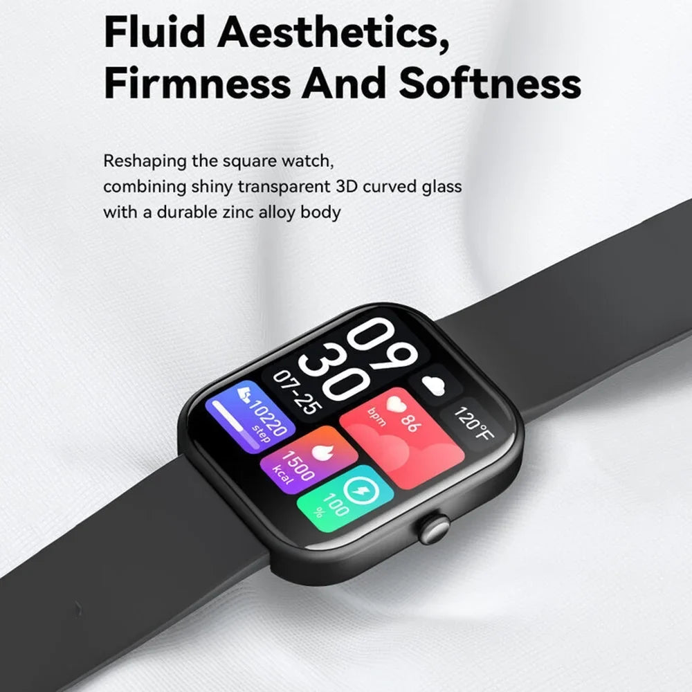 GTS5 Smart Watch Blood Pressure Fitness Tracker Women Men for Android and iOS Black