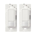 lutron maestro sensor switch (2-pack), 2a, no neutral required, single-pole, ms-ops2-wh, white