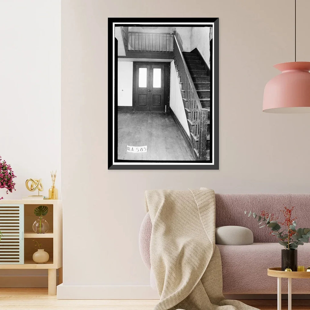 Historic Framed Print, Rush-Thornton House, U.S. Highway 29, Tuskegee, Macon County, AL - 5, 17-7/8" x 21-7/8"