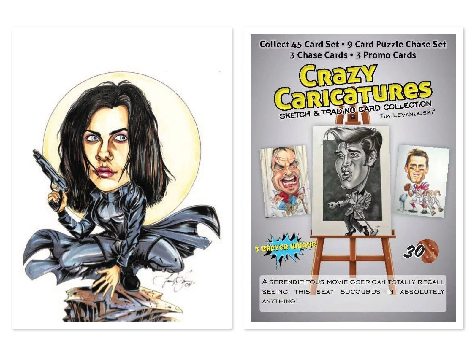 Crazy Caricatures Trading Card Artwork Kate Beckinpromotion by Tim Levandoski 11x14