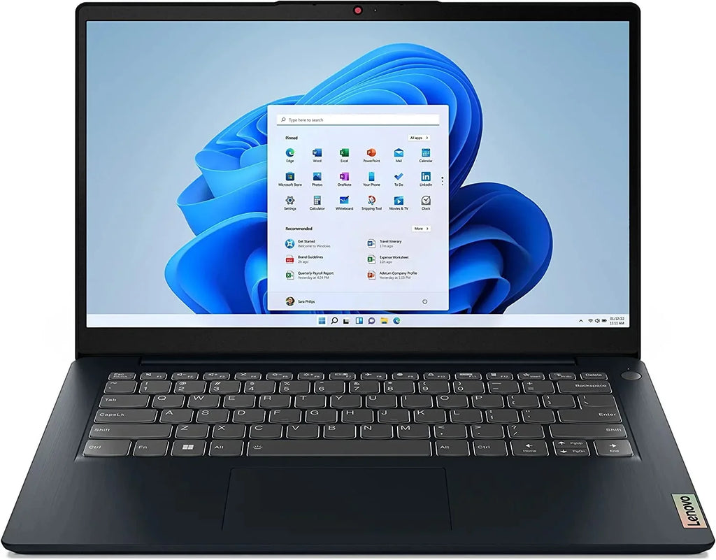 Lenovo 2022 IdeaPad 3 14" FHD Laptop 10-Core 12th Intel Core i5-1235U Iris Xe Graphics 16GB DDR4 512GB NVMe SSD Fingerprint Reader Backlit Keyboard WiFi 6 Windows 10 Home w/ RATZK 32GB USB