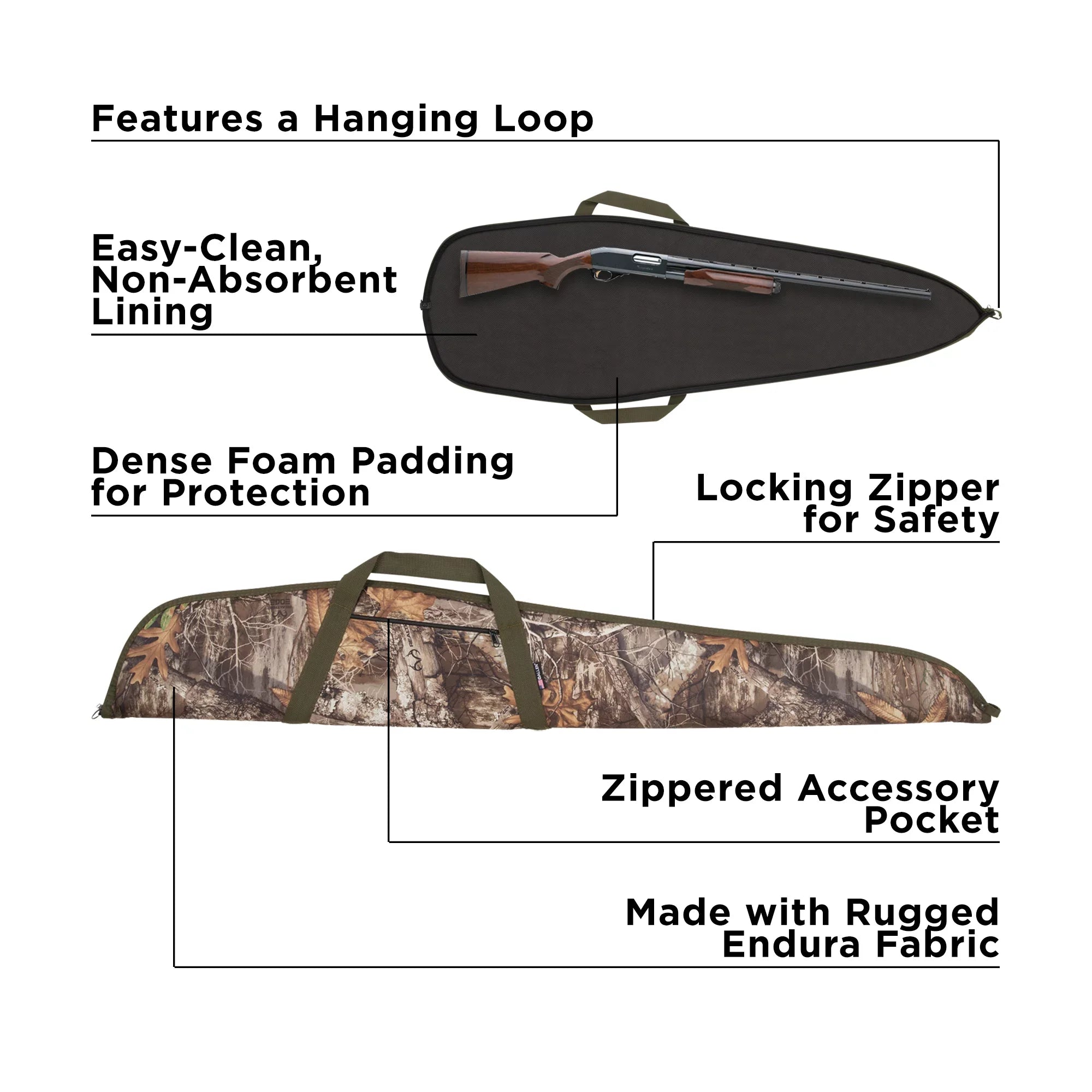 Allen Company 52" Emerald Shotgun Soft Case, Realtree Edge, Polyester, 629-52