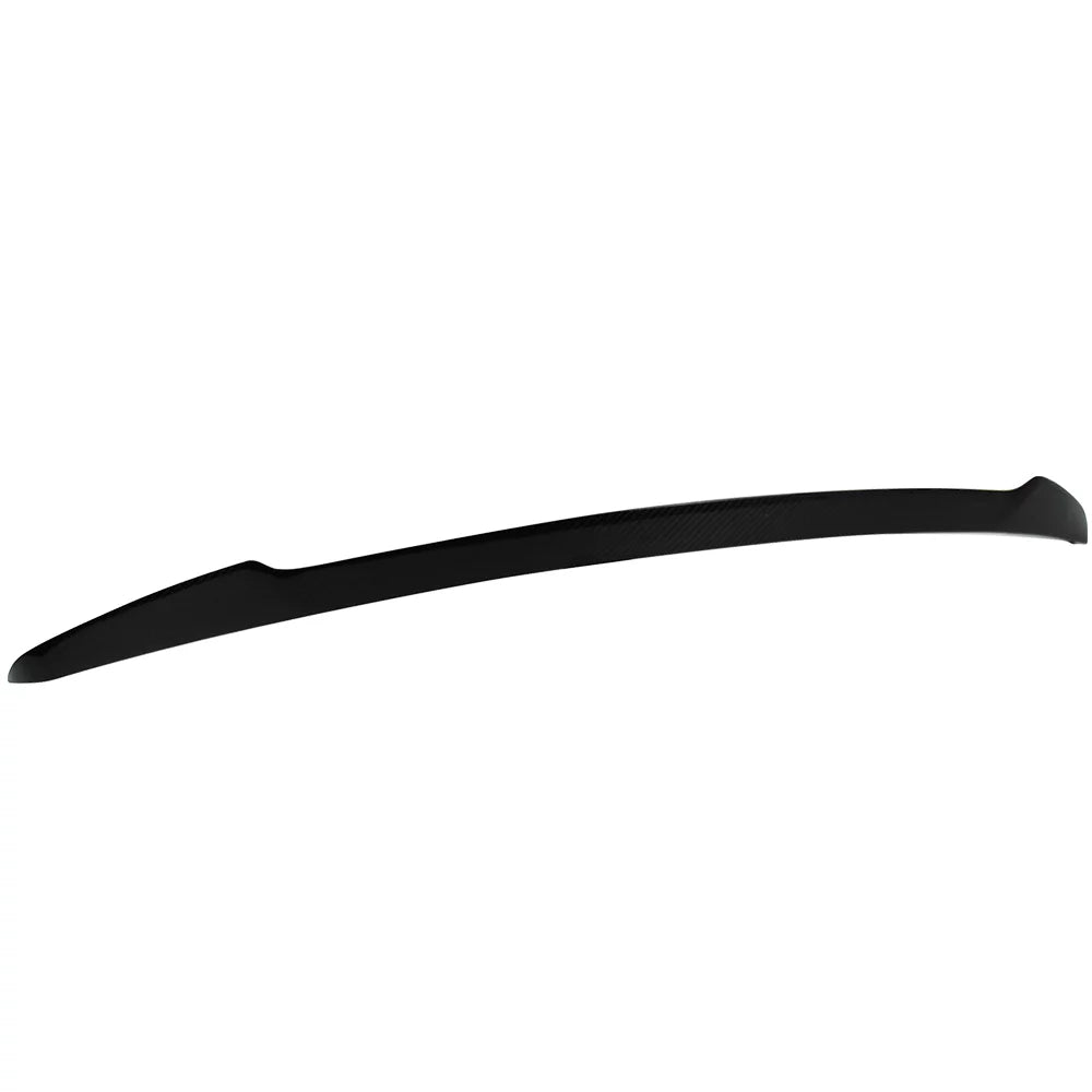 Ikon Motorsports Compatible with 12-23 Tesla Model S H Style Rear Trunk Spoiler Wing - Carbon Fiber CF 2012 2013 2014 2015 2016 2017 2018