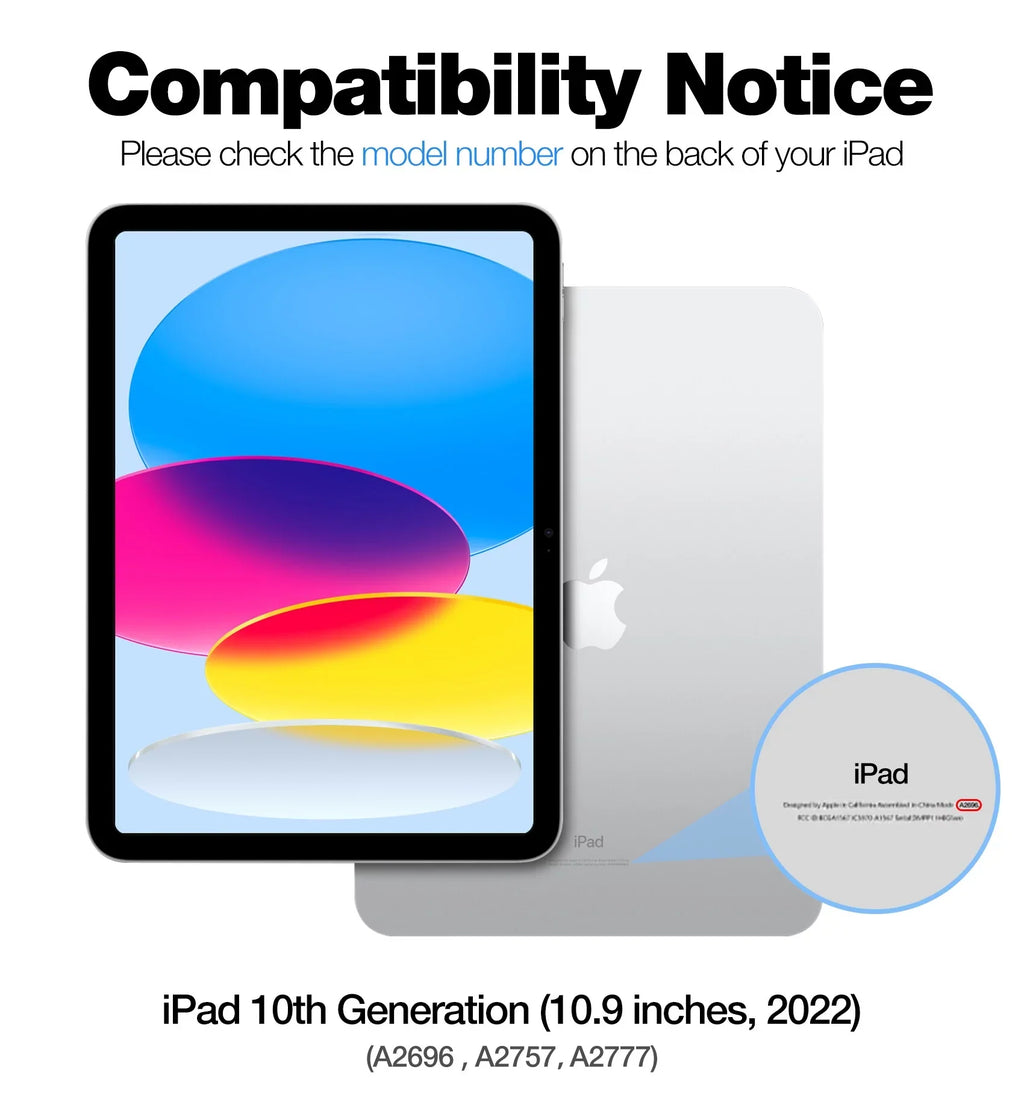 Dracool Keyboard Case Compatible with iPad 10th Generation 10.9 inch 2022 with Multi-Touch Trackpad Magic Type Keyboard Slim Thin Backlit Wireless Keyboard for iPad 10 Gen 10.9"