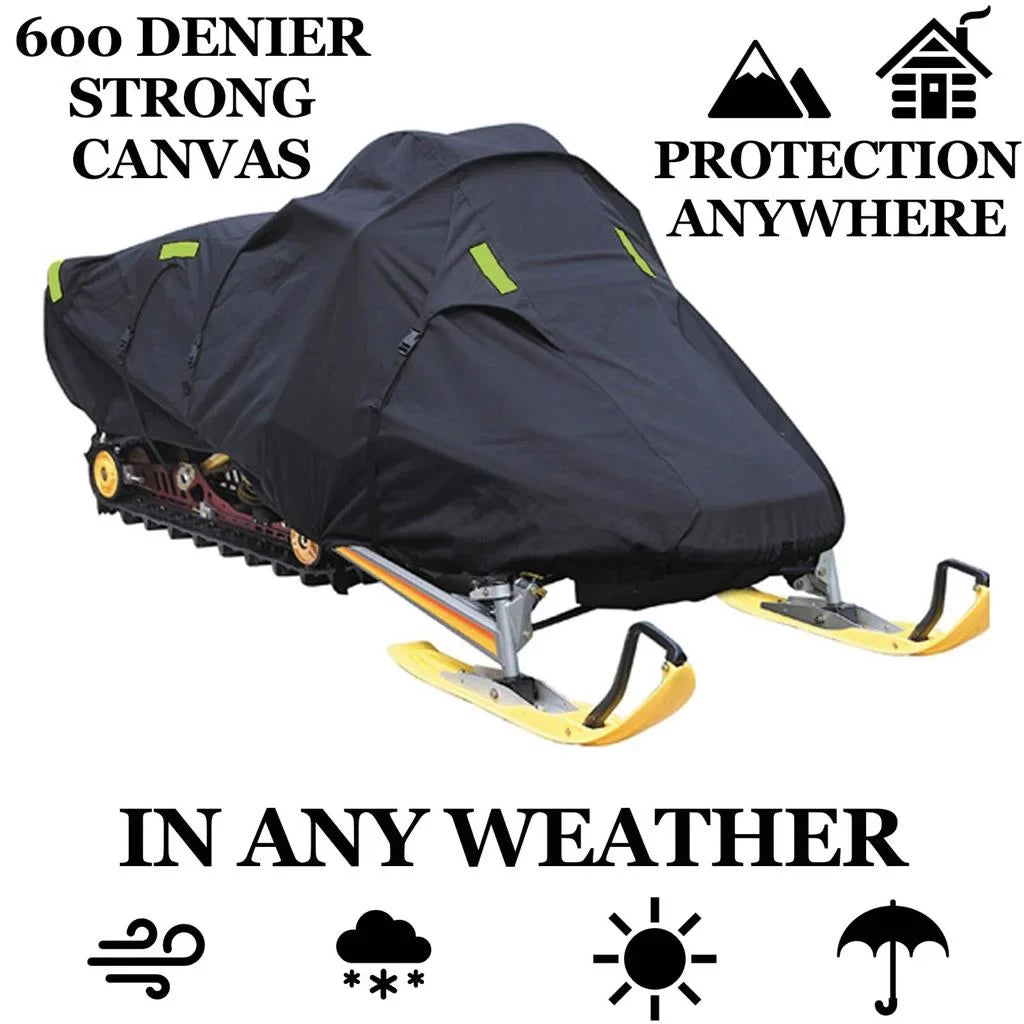 Snow Cover Compatible for 2020-2020 Arctic Cat snowmobile model M 8000 MOUNTAIN CAT ALPHA ONE ES 165, Trailerable 600 Denier Snow Machine Sled Gear
