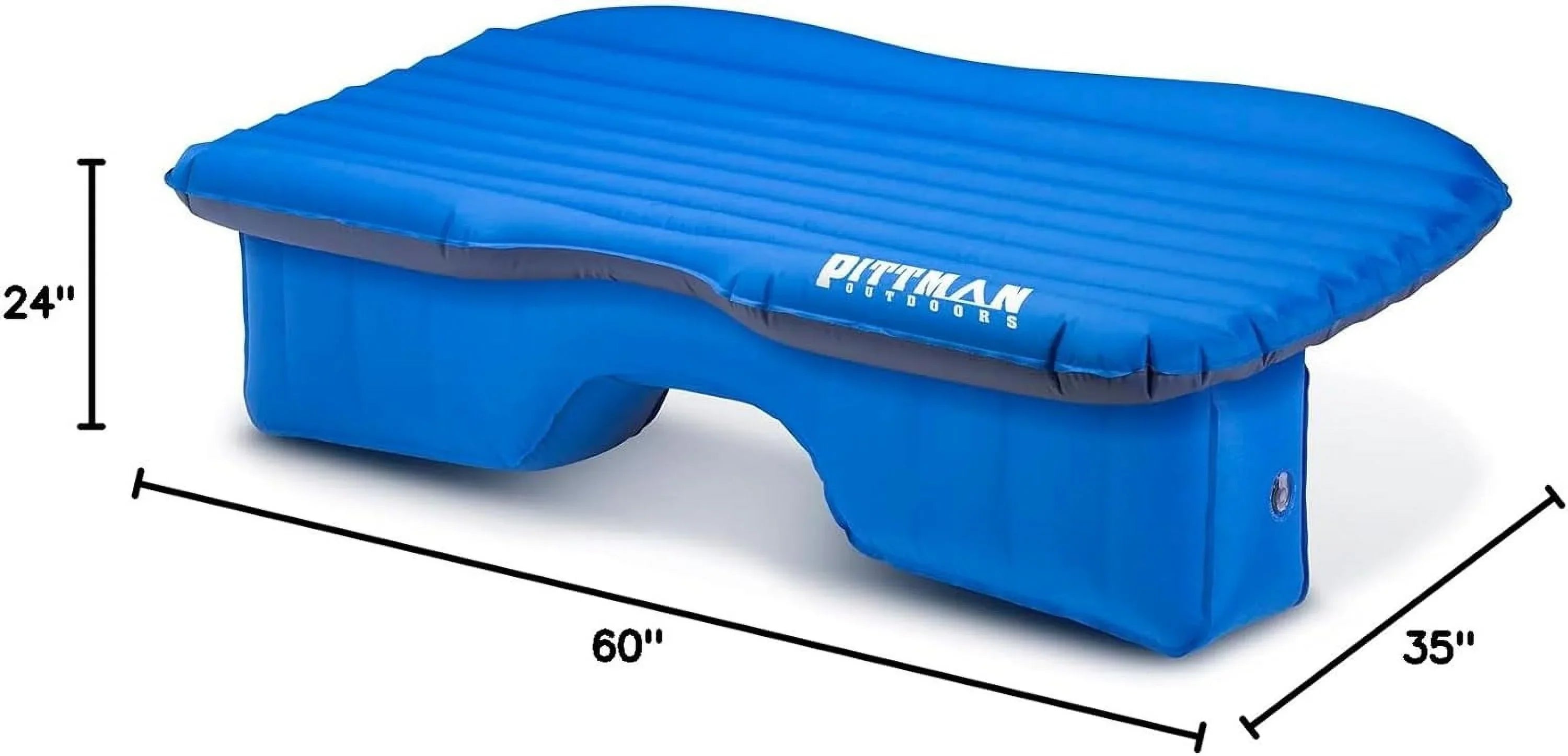 Pittman Outdoors PPI-BLU-TRKMAT InfLatitudeable Fabric Rear Seat Truck Air Bed Mattress | 5 Feet In Length | Fits Full-Sized Trucks And 's, Blue