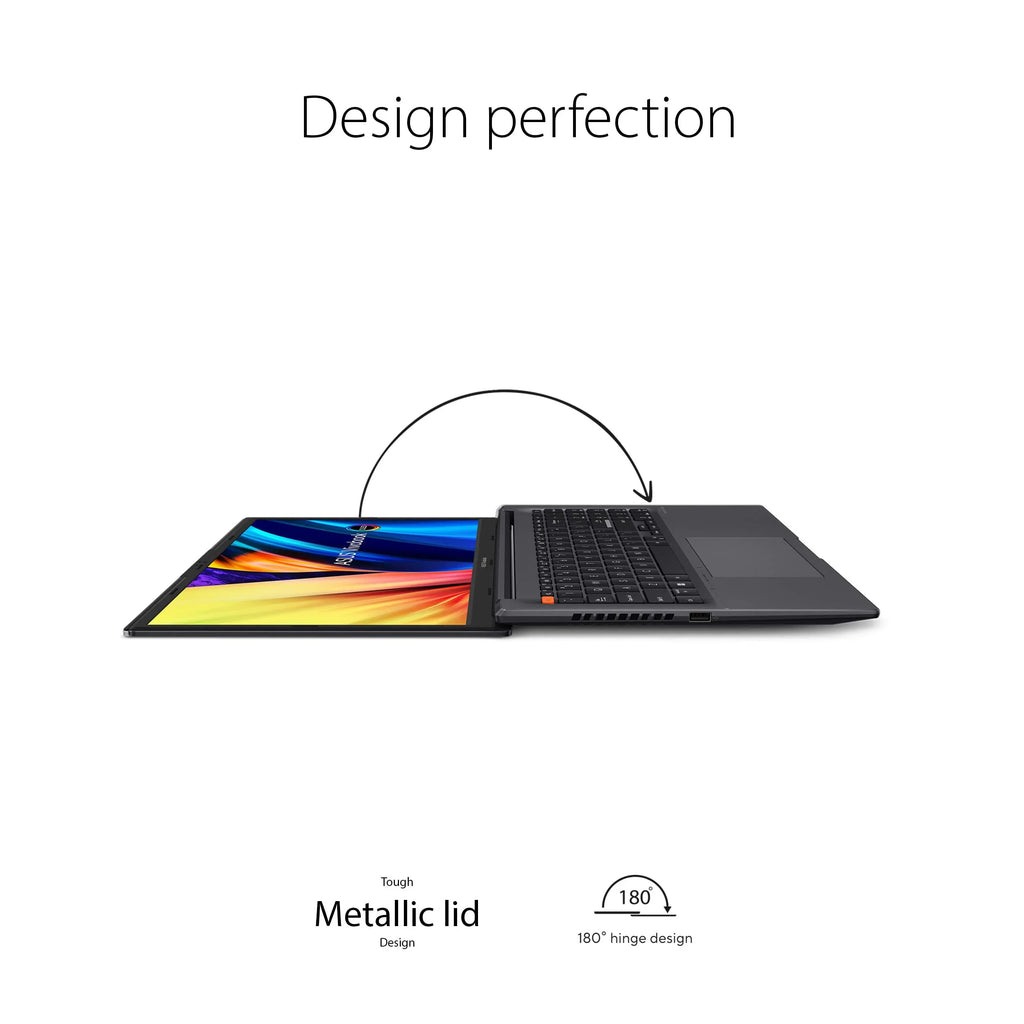 ASUS VivoBook S 15 OLED Slim Laptop, 15.6” FHD OLED Display, Intel Evo PLatitudeform, Intel Core i7-12700H CPU, 16GB RAM, 1TB SSD, Windows 11 Home, Indie Black, K3502ZA-ES76