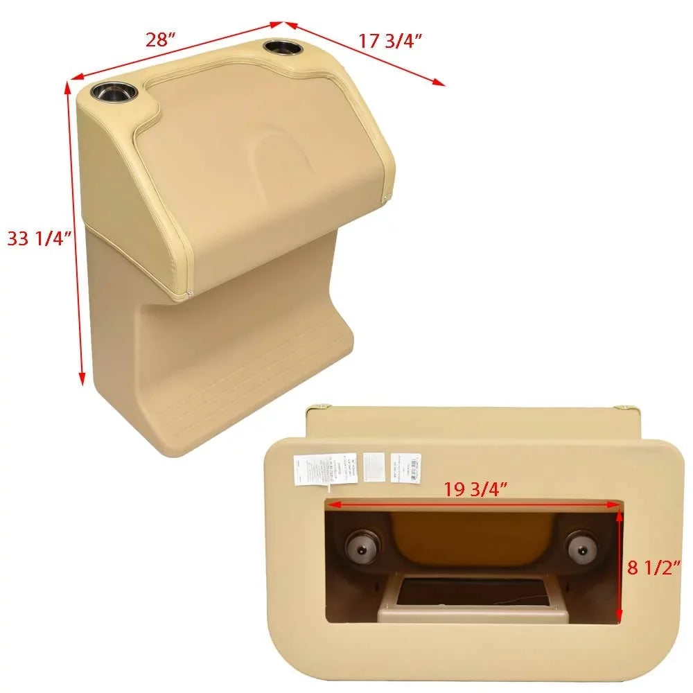 Wise Pontoon Boat Steering Console BM1158-207 | Premier Beige
