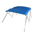 Gen3 Marine 4 Bow Pontoon Bimini Top 56” x 8’ x 97-103” - Pacific Blue