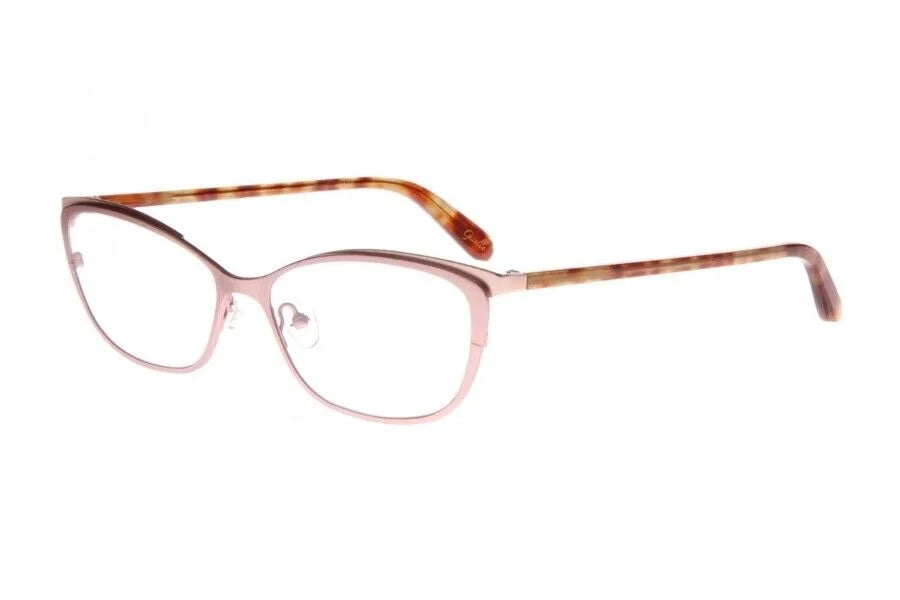 NEW Gisselle Eyewear Rose Pink CAMELLIA Eyeglasses 55/15/145 with Case