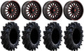 Fuel ARC 18" Wheels Red 36" Intimidator Tires Polaris RZR XP 1000 / PRO XP / Ranger XP 900/1000
