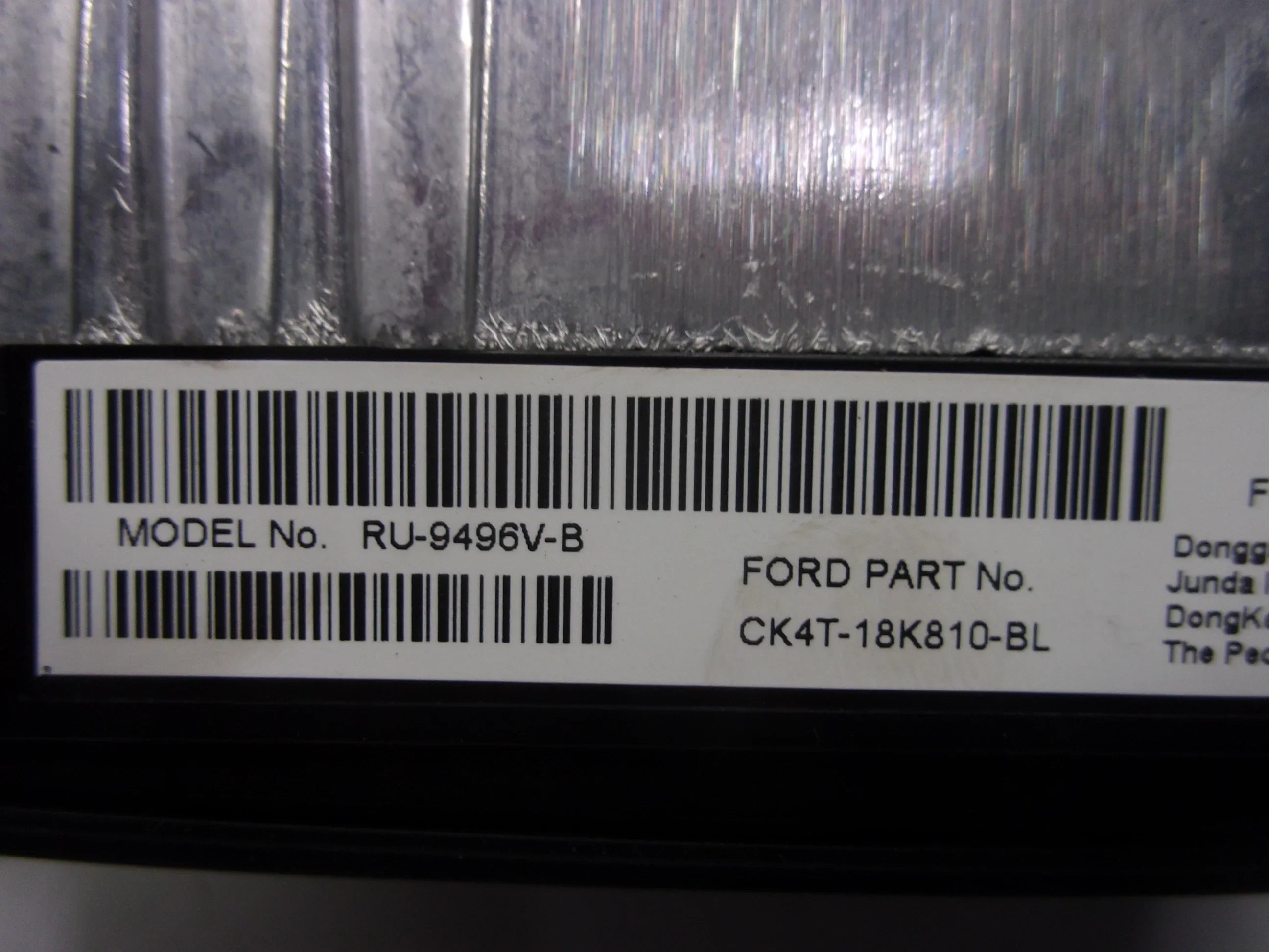 Pre-Owned 2017-2019 Ford Transit 150 Radio Receiver Display ID CK4T-18K810-BL OEM (Good)