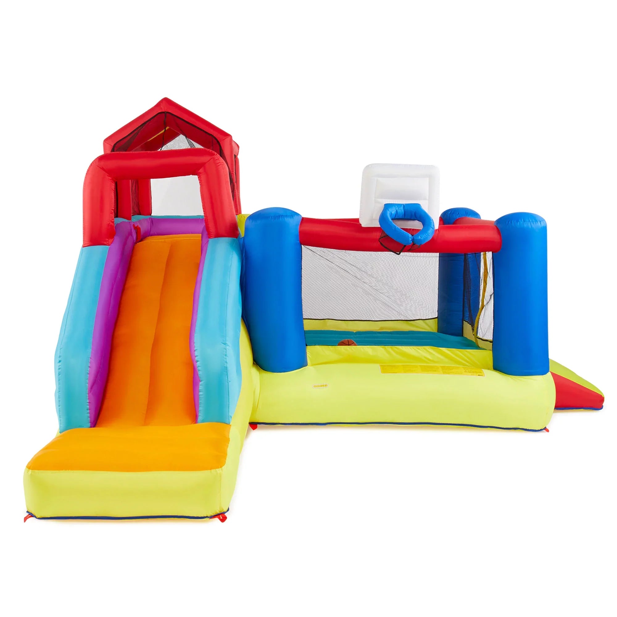 Banzai Outdoor Bounce House with Slide, Climbing Wall & 2 Sports Activities