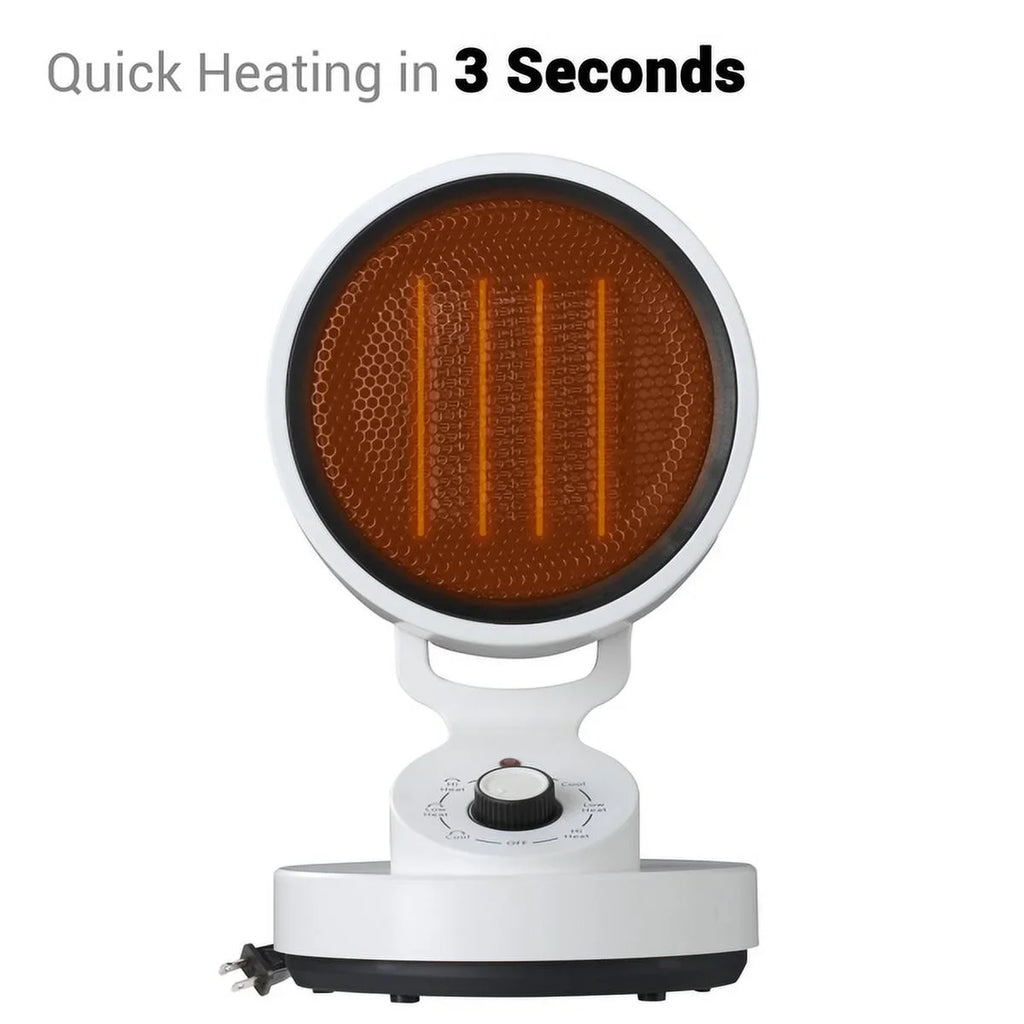2-in-1 electric heating and cooling fan Electric Space Heater Cooling Fan, 2-In-1 Space Warm & Cool Fan,with 3 modes including High Heat (1500W), Low Heat (900W), and Cool Mode (10W) , Quick Heat Up M