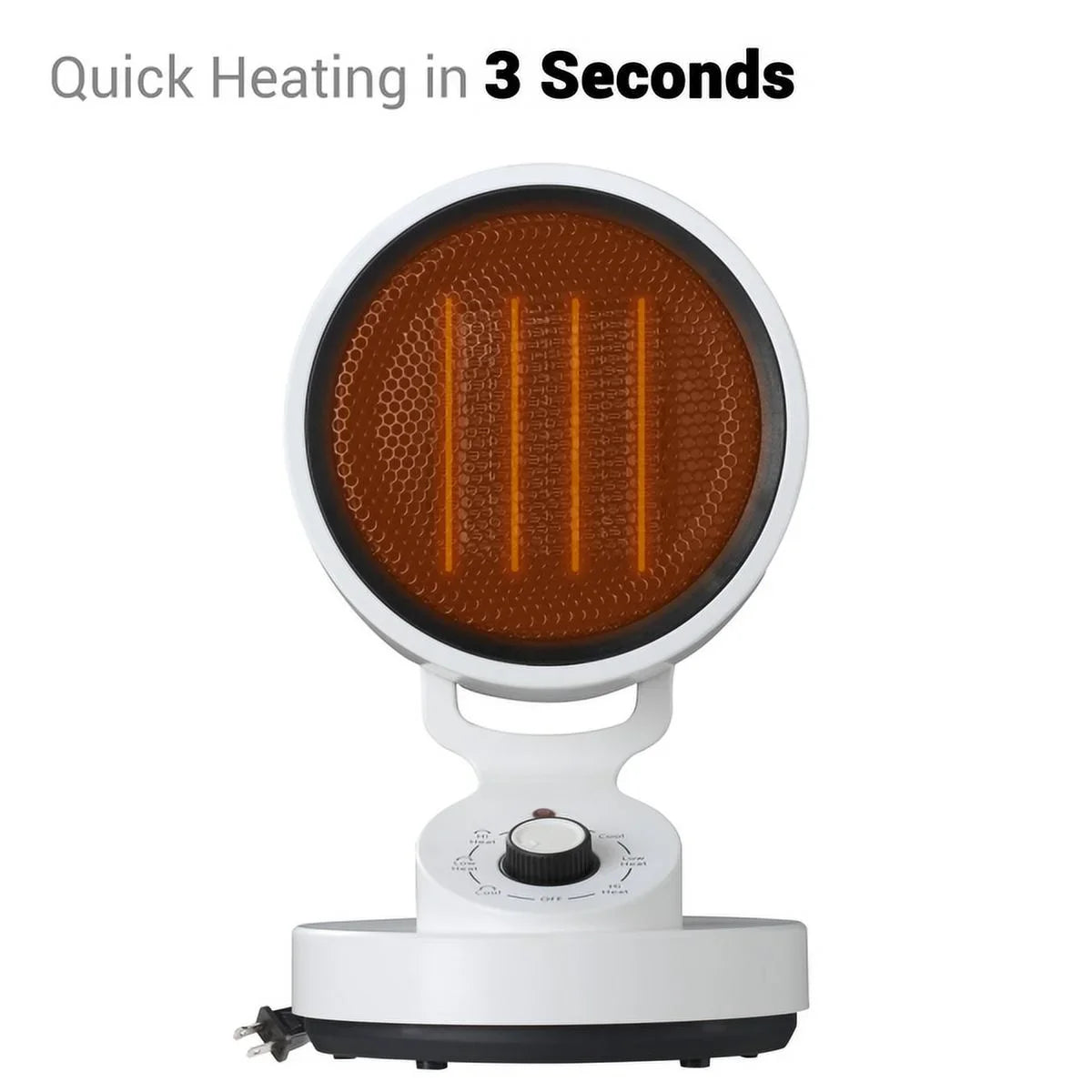2-in-1 electric heating and cooling fan Electric Space Heater Cooling Fan, 2-In-1 Space Warm & Cool Fan,with 3 modes including High Heat (1500W), Low Heat (900W), and Cool Mode (10W) , Quick Heat Up M