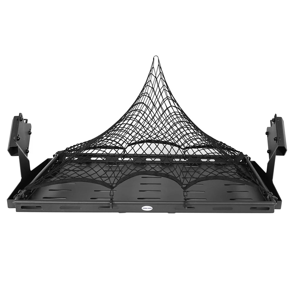 Hooke Road Rear Cargo Basket Rack Luggage Box Fit Ford Bronco 2021-2023 4-Door Black