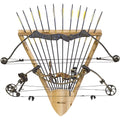 Rush Creek Creations Rustic 2 Compound Bow - 12 Arrow Archery Wall Storage Rack