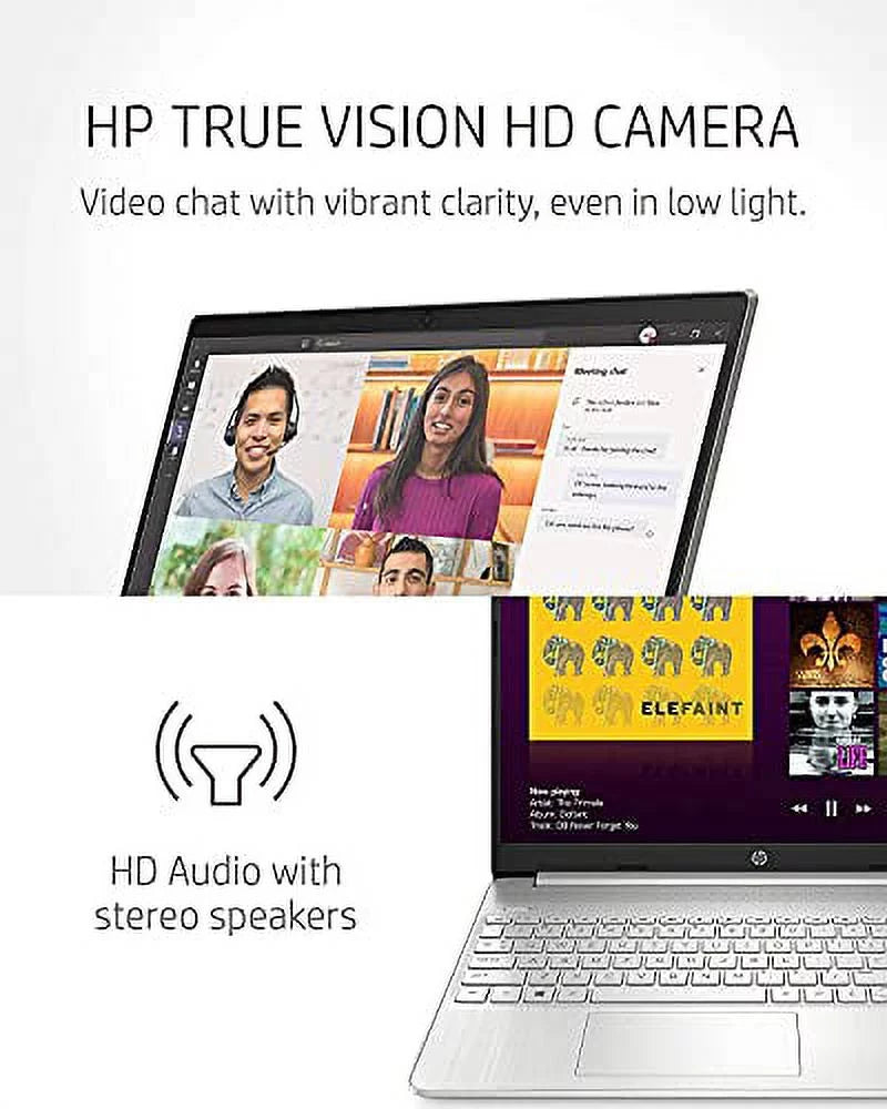 2021 Newest HP 15.6" IPS FHD Laptop, Intel i5-1135G7(Benchmark Beats Intel i7-1065G7), Intel Iris Xe, 32GB DDR4 RAM, 1024GB PCIE SSD, Fingerprint, Lightweight, Bundle HDMI, Win 10 Home, Silver