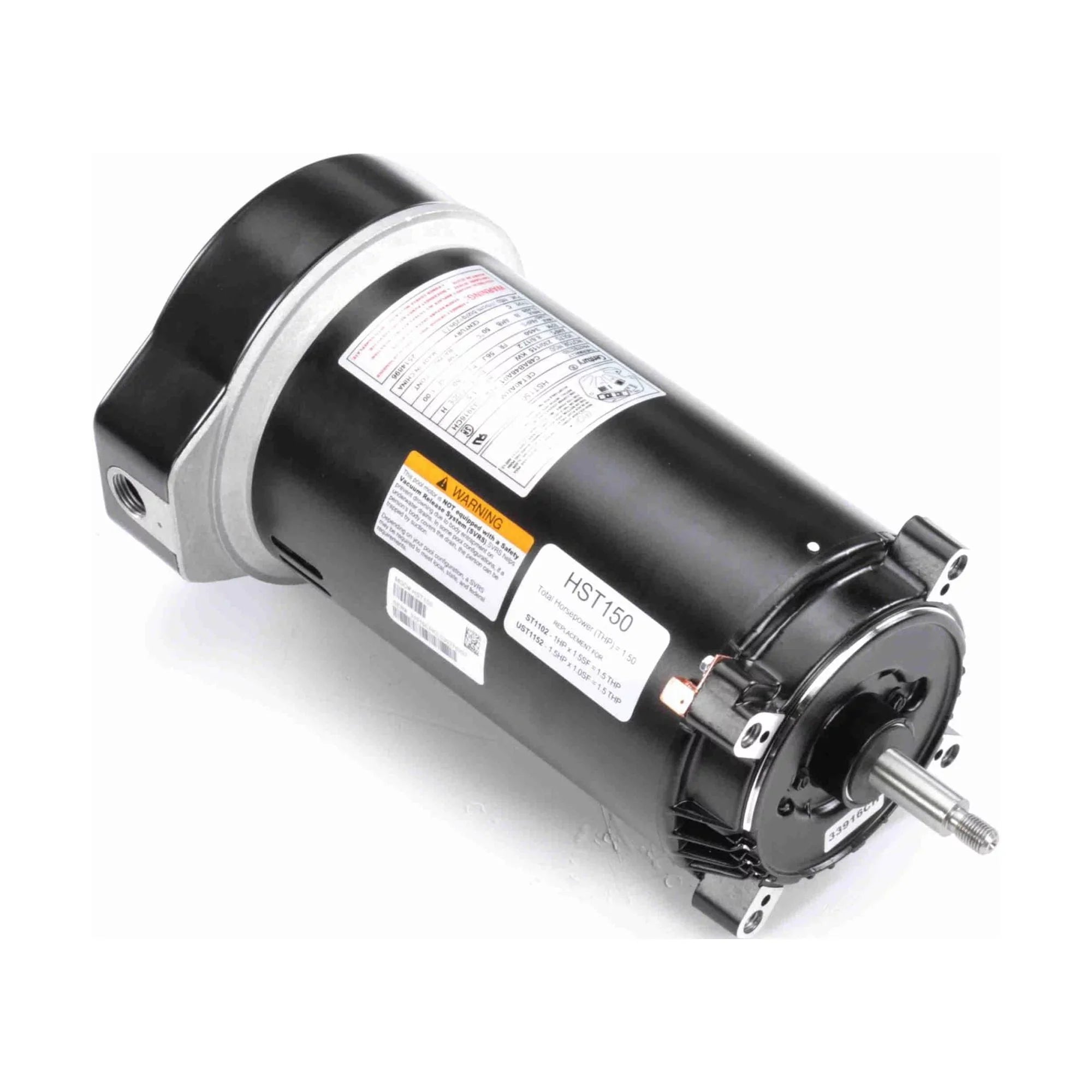 The Pool Supply Shop 1.5 HP Round Threaded Shaft Horizontal Pool Pump Motor