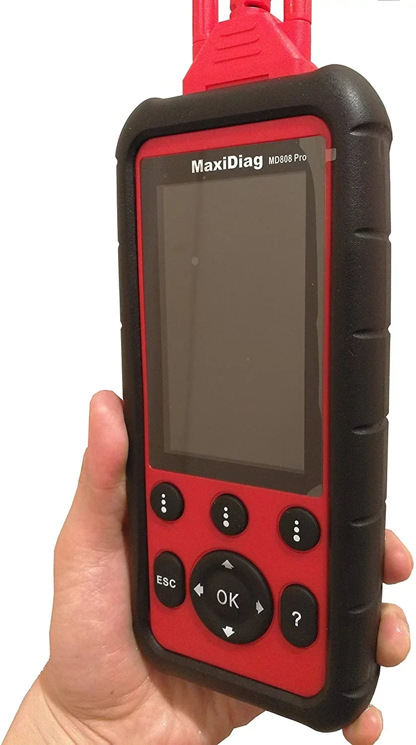 Autel MaxiDiag MD808 Pro With Extension Cable OBD2 Scanner Code Reader Read/Clear Codes DTC Lookup 7 Special Features Oil Reset Battery Reset EPB SAS BMS Upgraded MD806 MD802 AL329 AL529 AL609 AL629
