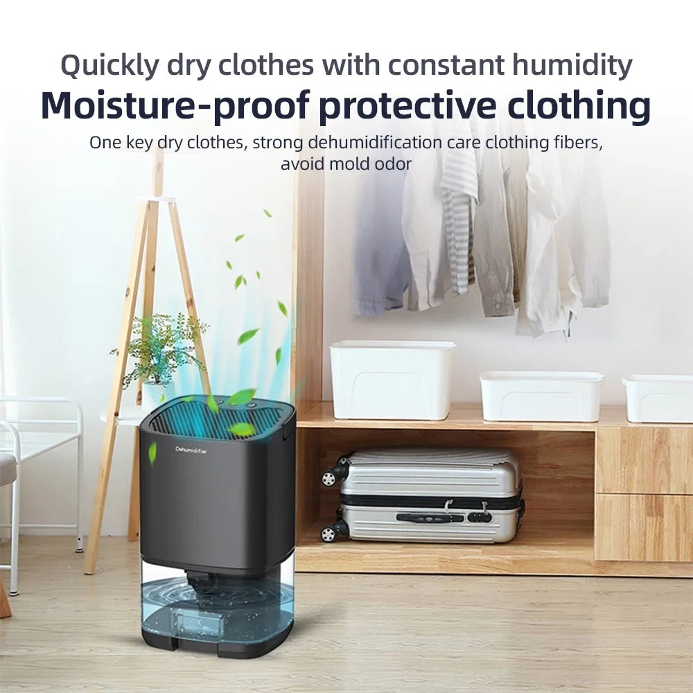 Lixada Home Dehumidifier 34 Oz Portable for Small Bedroom Bathroom Basement Auto Shut Off Quiet 7 LED Colors