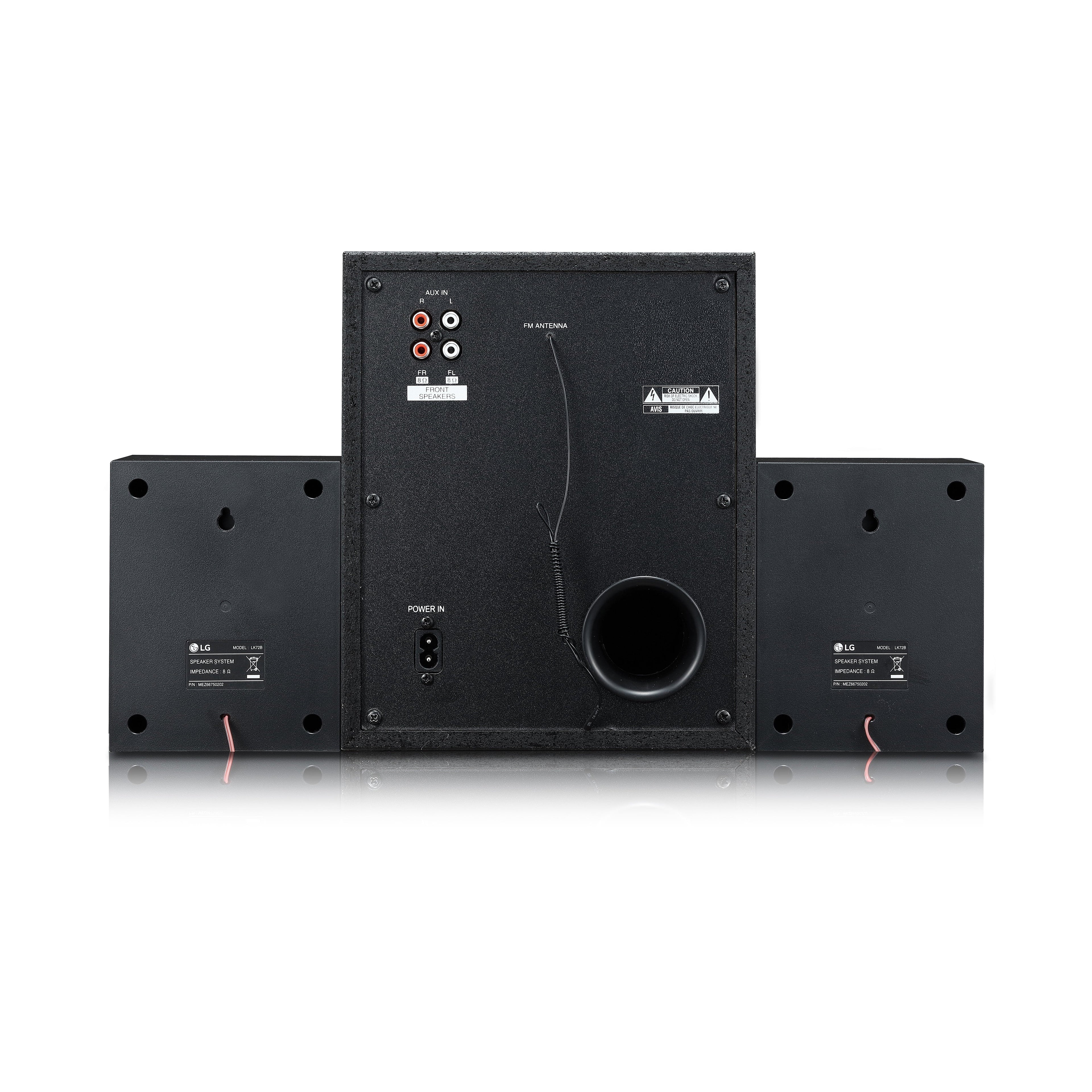 LG LK72B XBOOM Multimedia Audio System 40W Total Output Power