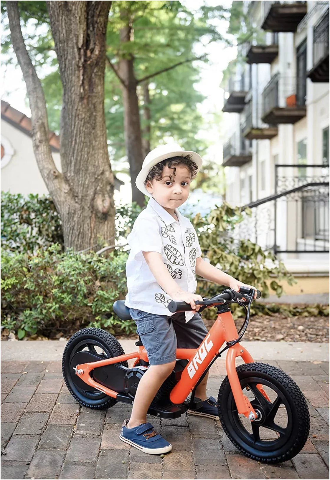 Broc Ebikes BROC Ebikes -D12 RED 12 in. Battery Powered Ebikes, Red