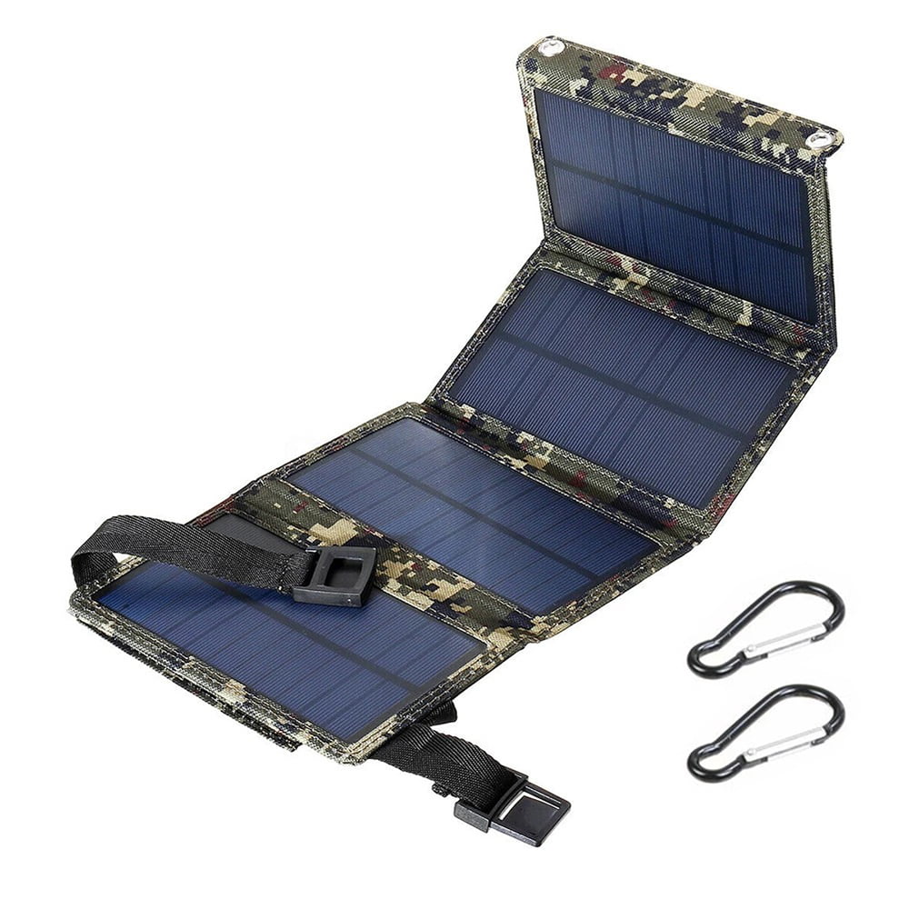 Paddsun 80W USB Solar Panel Folding Power Bank Outdoor Camping Hiking Phone Charger USA