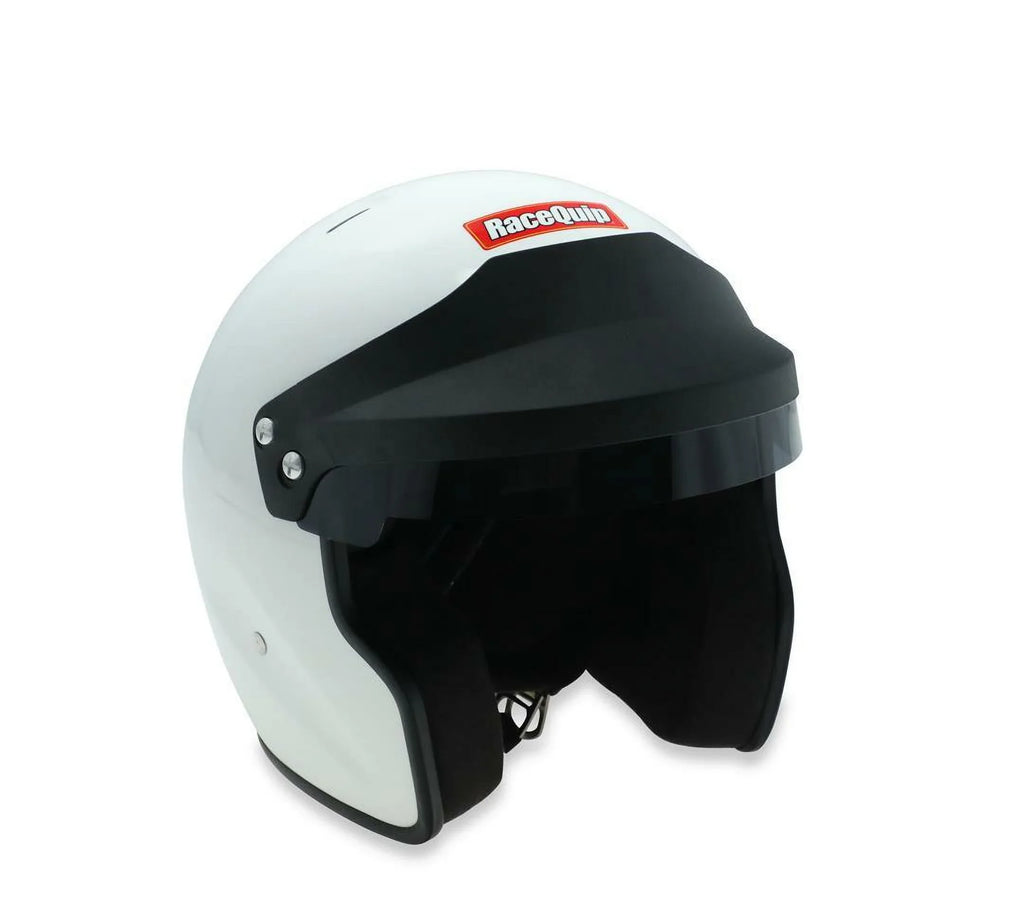 RaceQuip® 256115RQP OF20 Racing Helmet - Open Face - Snell SA2020 - White - Large