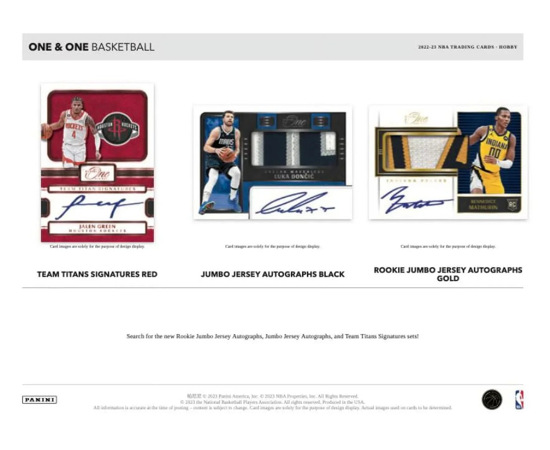 2022-23 Panini One & One Basketball Hobby Box