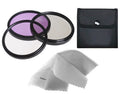Sony Handycam HDR-UX5 High Grade Multi-Coated, Multi-Threaded, 3 Piece Lens Filter Kit (37mm) + Nwv Direct Microfiber Cleaning Cloth.