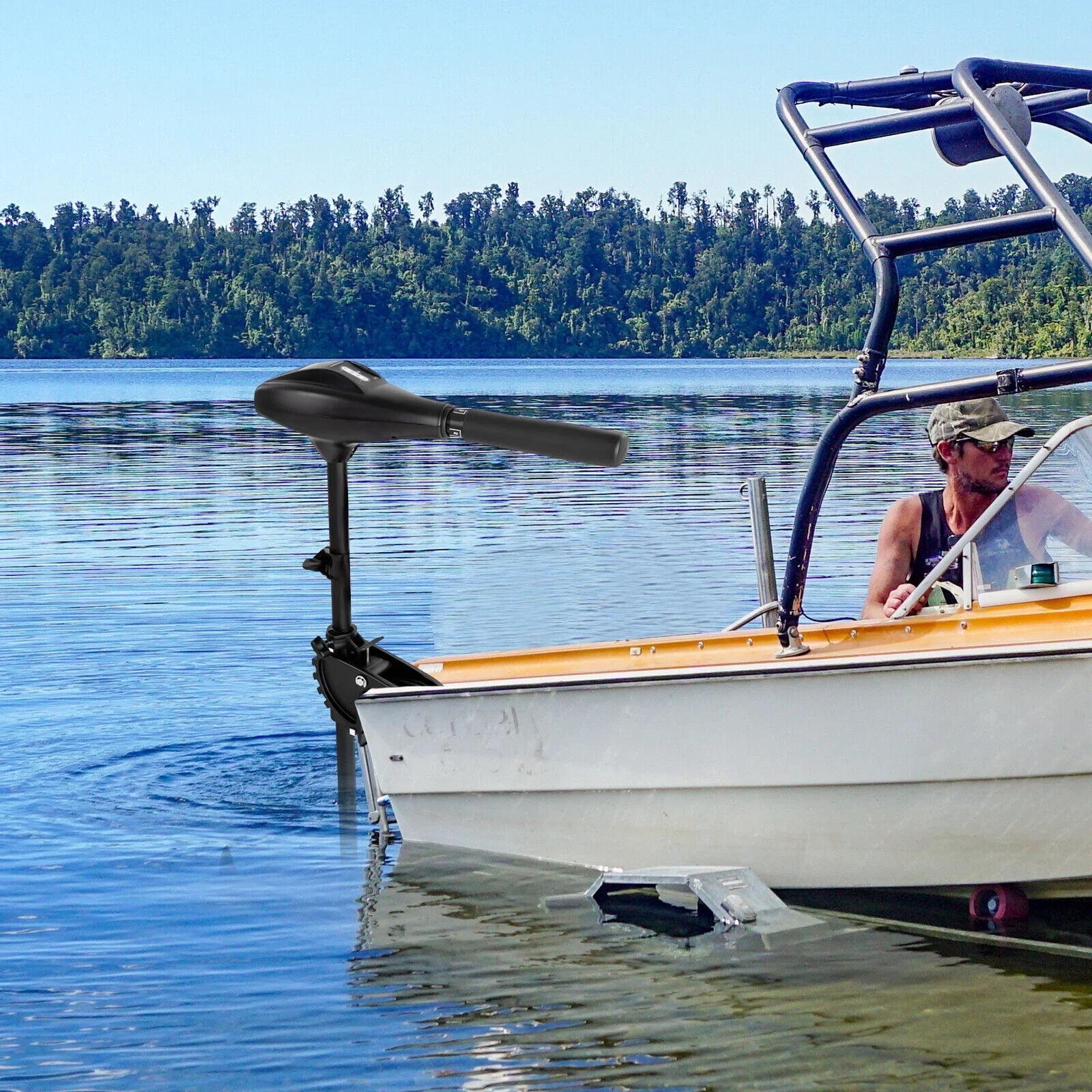 Electric Trolling Motor Outboard Engine 58LBS 12 Volts Fishing Boat Motor Engine