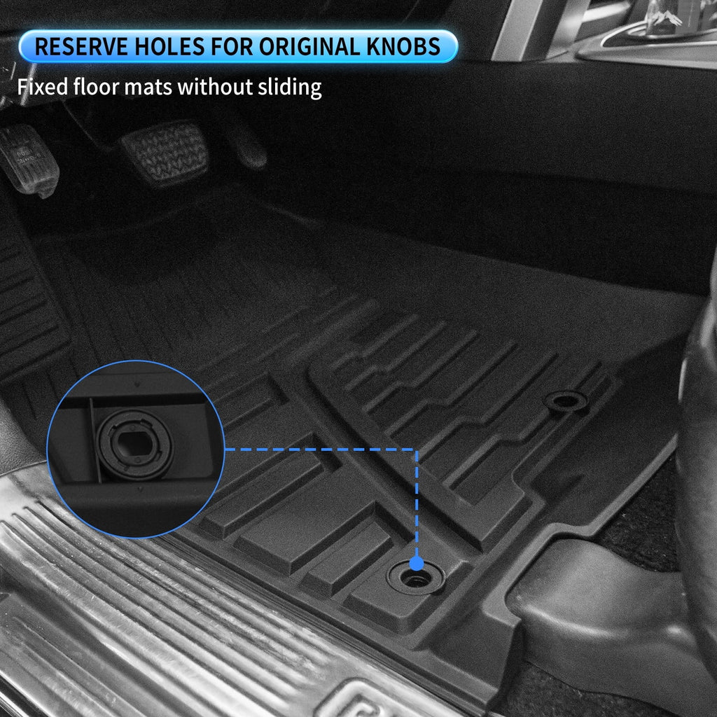 Floor Mats Compatible with Toyota 4Runner 2013-2023 Trunk Mat Cargo Liner Cargo Mat All Weather Trunk Liner 2022 4 Runner Accessories (Trunk Mat+Floor Mats,Fit W/Sliding Tray)