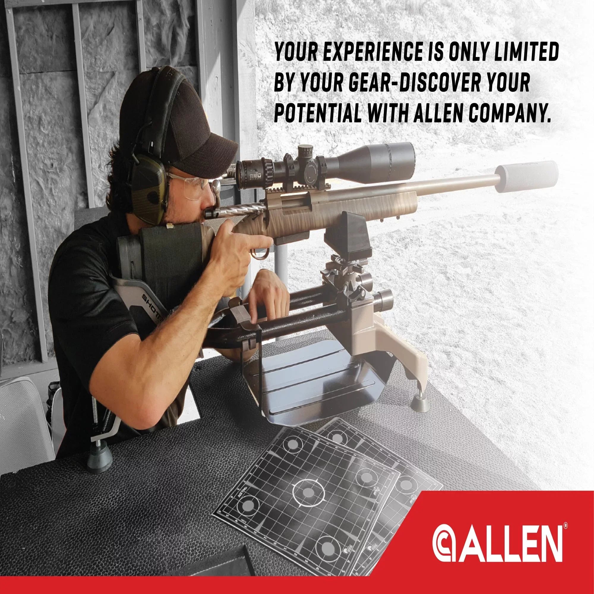 Allen Company Durango 46" Rifle Soft Case, Black, Polyester, 602-46