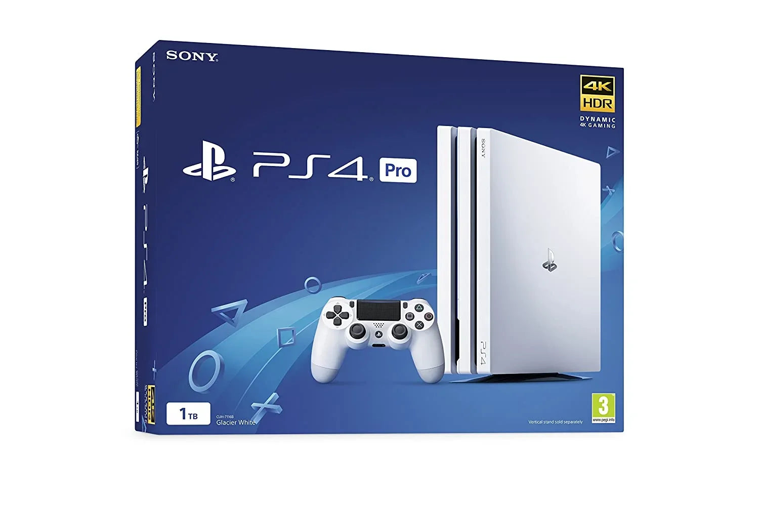 Sony PlayStation 4 Original 500GB Matte White Gaming Console With 2 Controller + G9 Earbuds With Microphone BOLT AXTION Bundle Like New