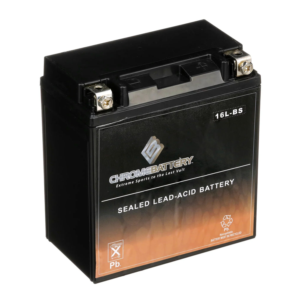 Chrome Battery YTX16L-BS (16L-BS 12 Volt,14 Ah, 230 CCA) Jet Ski Battery for Kawasaki Jl650 Sc 1995